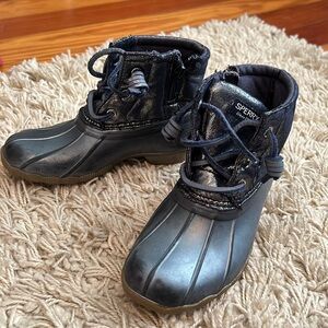 Sperry Saltwater Boots. Size 11. Navy.
